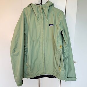 Patagonia Rain Jacket Men Small Light Sedge Green